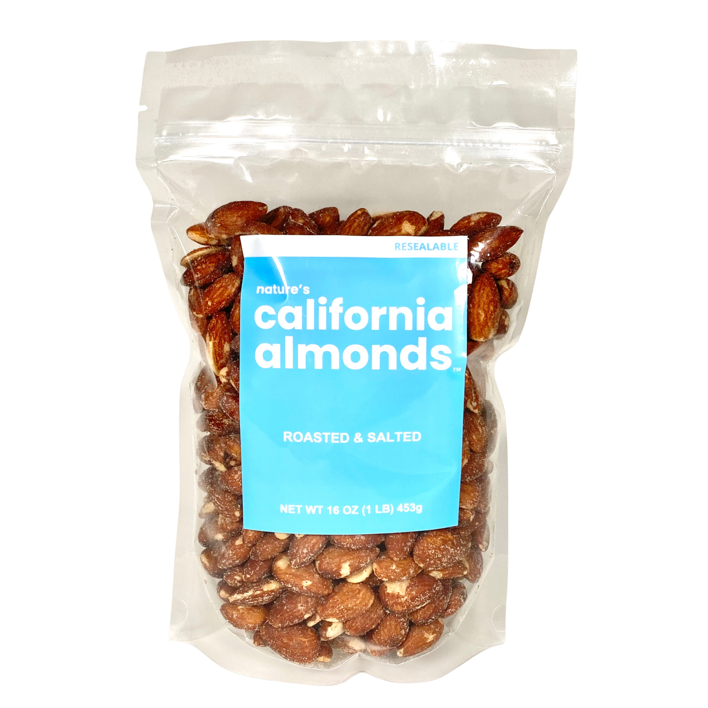 NATURE'S CALIFORNIA ALMONDS® Roasted & Salted 16 oz (Pack of 4)