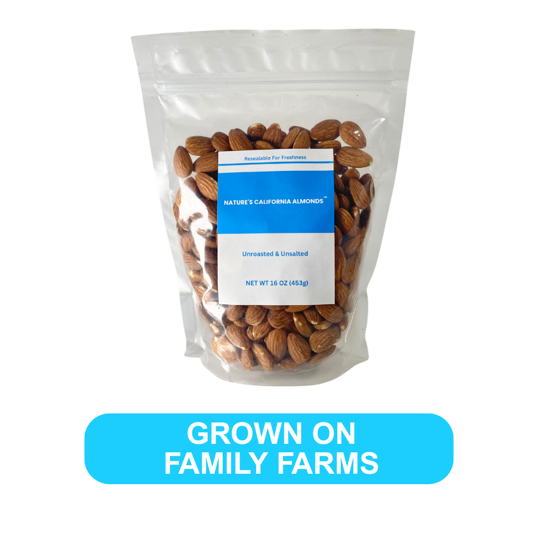 NATURE'S CALIFORNIA ALMONDS® Unroasted & Unsalted 16 oz (1 LB)